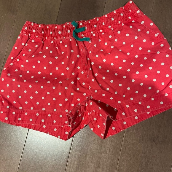 Red Polka Dot Shorts Boden 15 Y - Picture 1 of 3